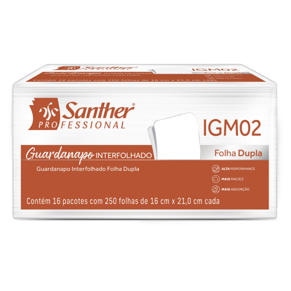 Guardanapo Interfolhado Inovatta Folha Dupla IGM02 – Alta Absorção