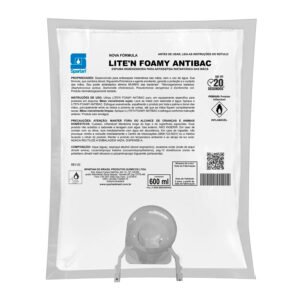 Álcool Espuma Lite’n Foamy Antibac Spartan 600ml – Higienização Eficiente e Cuidado com a Pele - Imagem 1