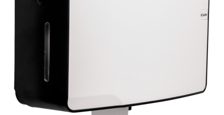 DQD20 - Suporte Papel Higiênico Rolo Duplo Quartz Preto Santher