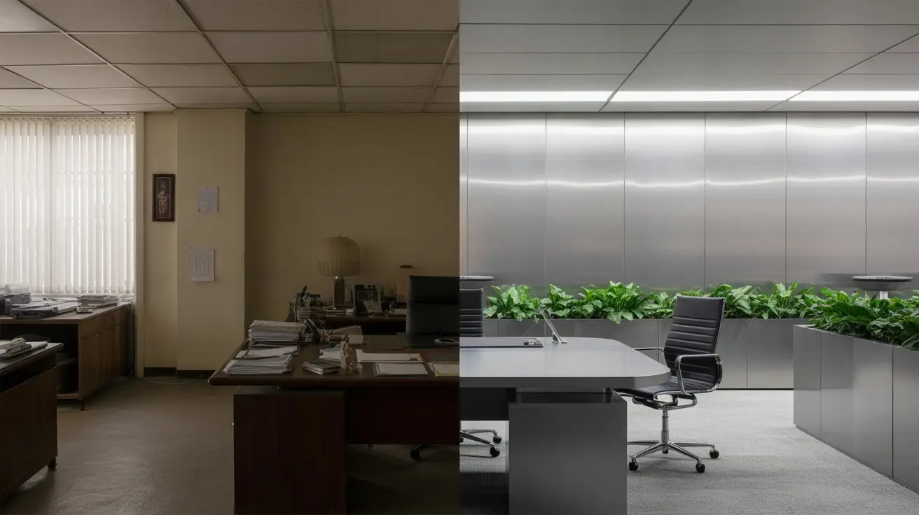 Contraste de ambientes corporativos