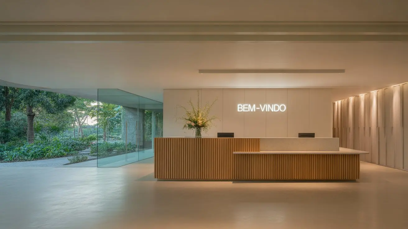 Exemplo de espaço corporativo premium e bem cuidado