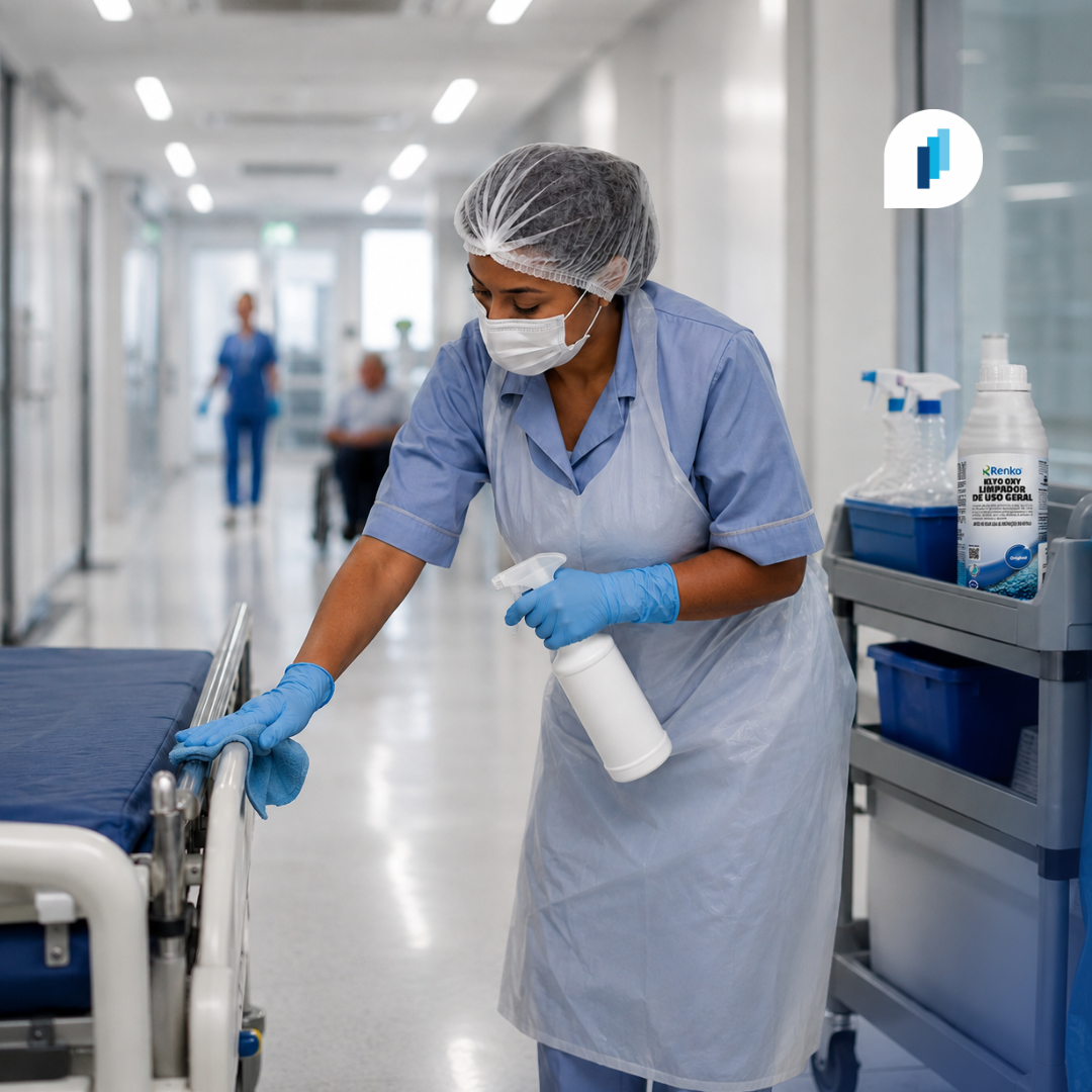 Limpeza profissional hospitalar