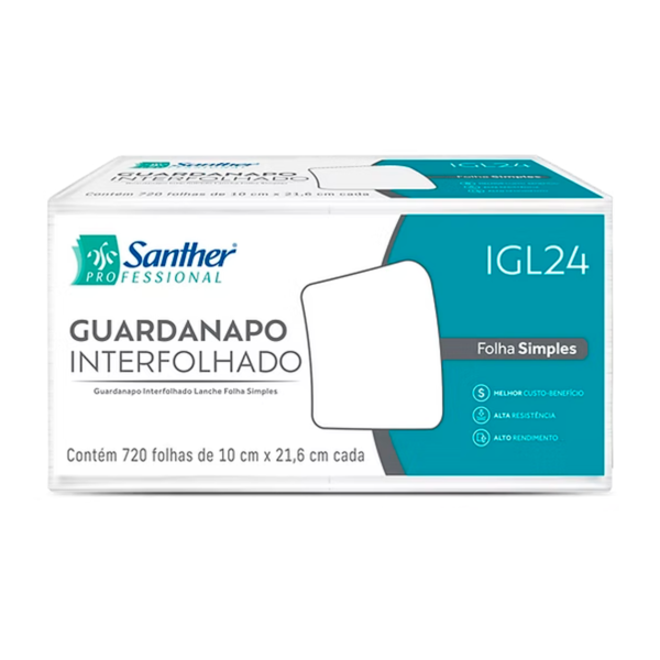 IGL24 - Guardanapo Interfolhado Inovatta Folha Simples (Lanche) IGL24 - Guardanapo Interfolhado Inovatta Folha Simples (Lanche)