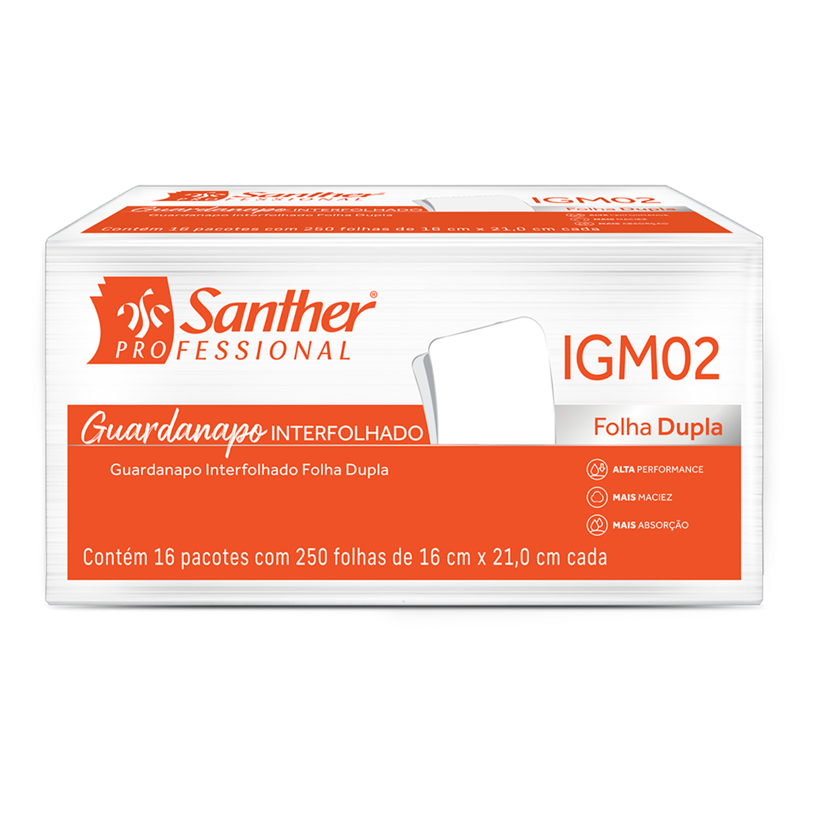 IGM02 - Guardanapo Interfolhado Inovatta Folha Dupla